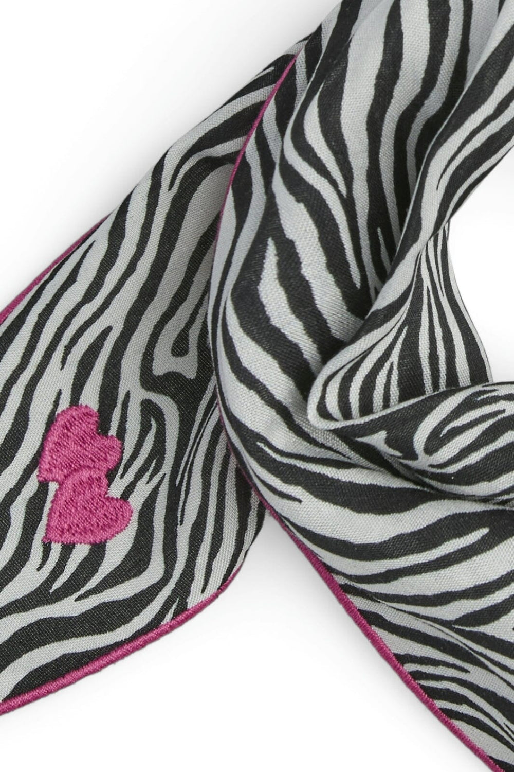 Pieces - Pcanina Small Scarf - 4838239 High Risk Red Zebra Tørklæder