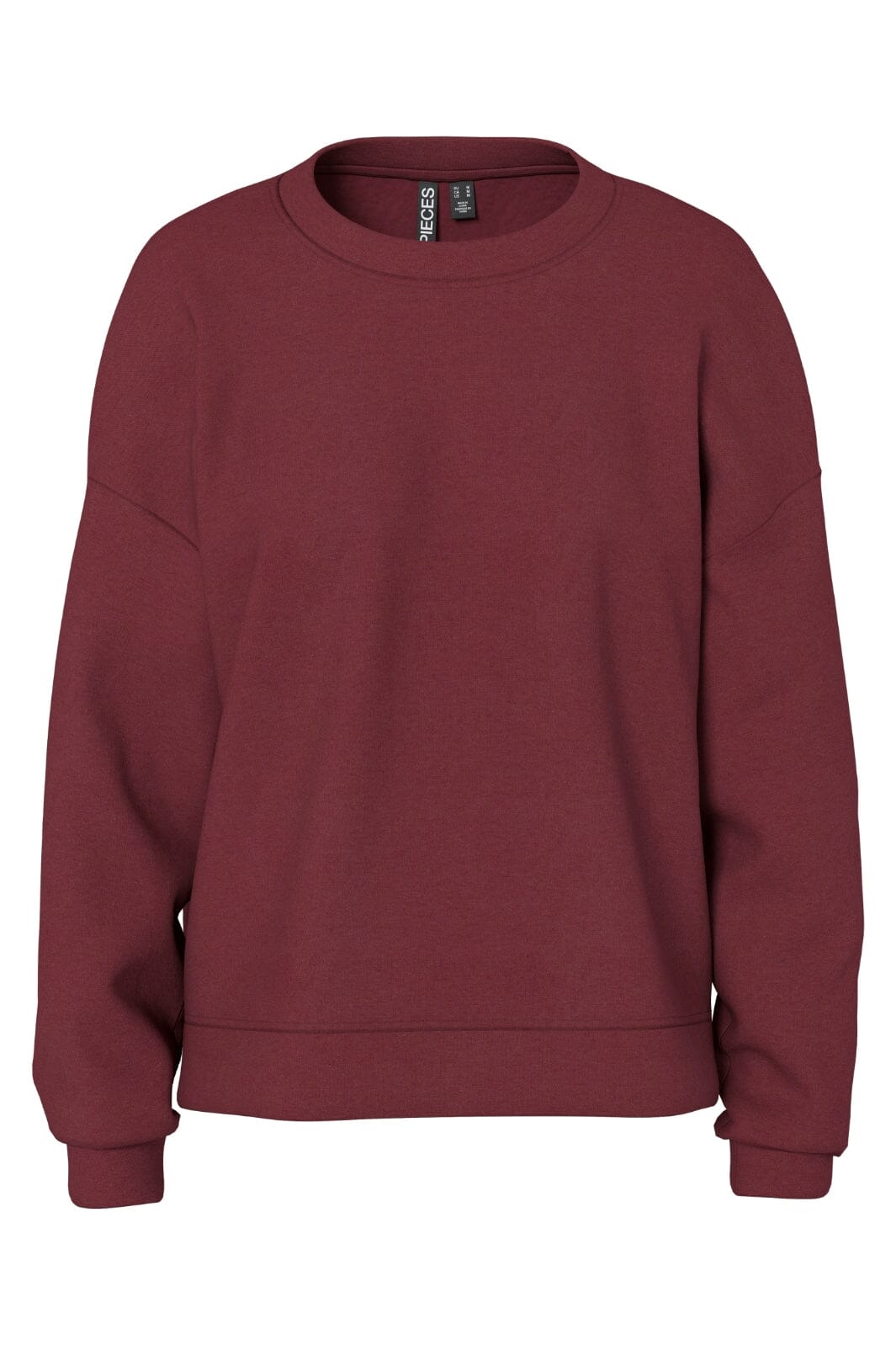 Pieces - Pcchilli Ls Loose Sweat - 4797616 Tawny Port