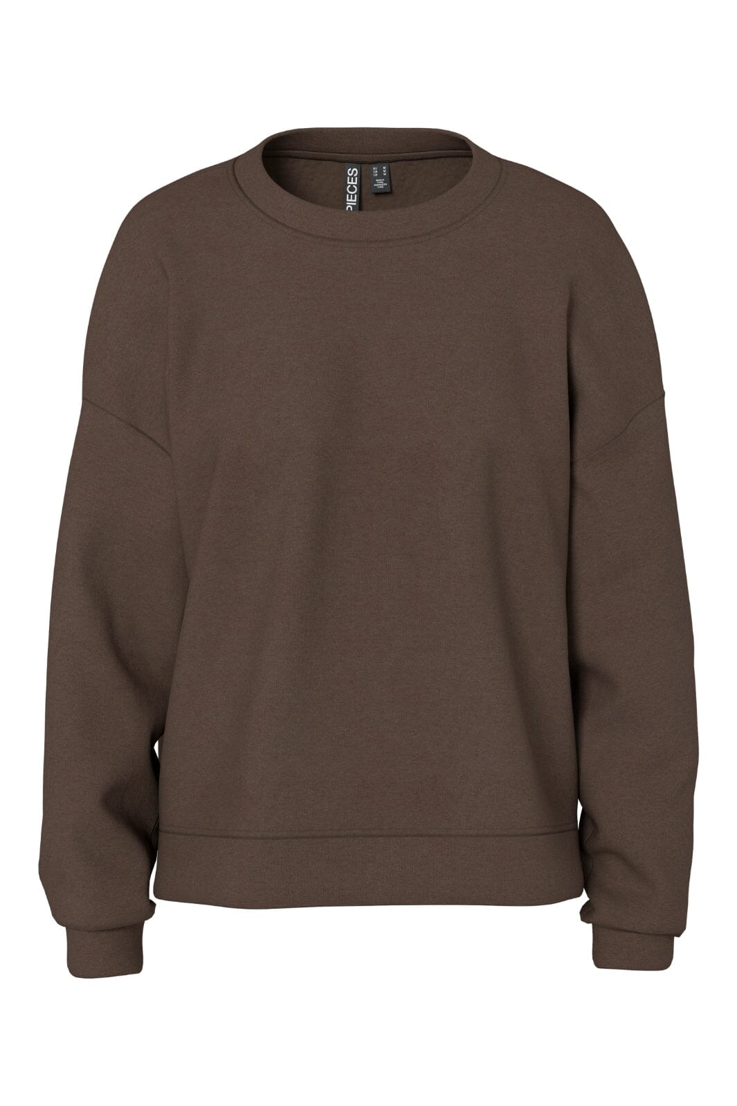 Pieces - Pcchilli Ls Loose Sweat - 4802394 Hot Fudge