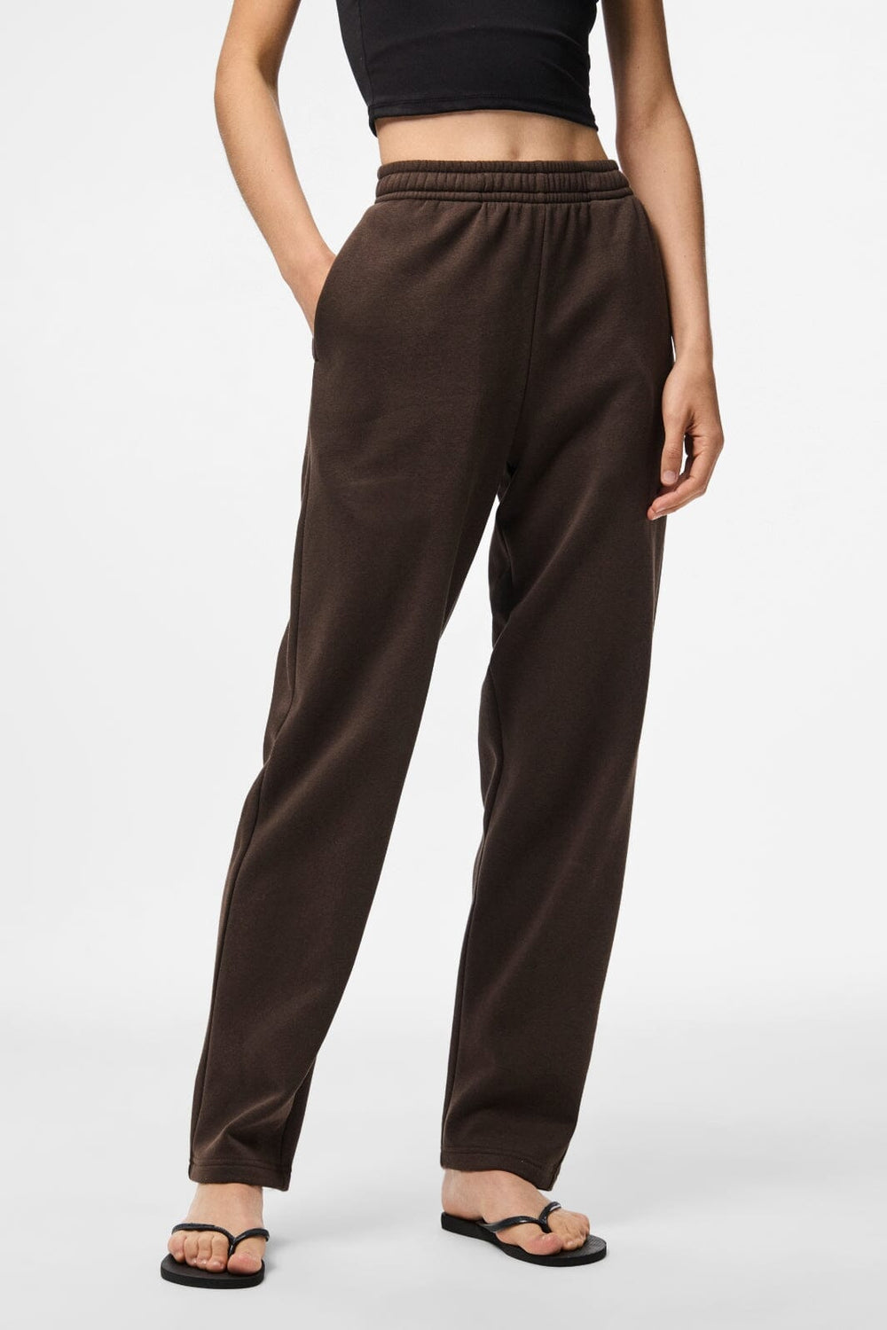 Pieces - Pcchilli Straight Sweat Pants - 4802328 Hot Fudge