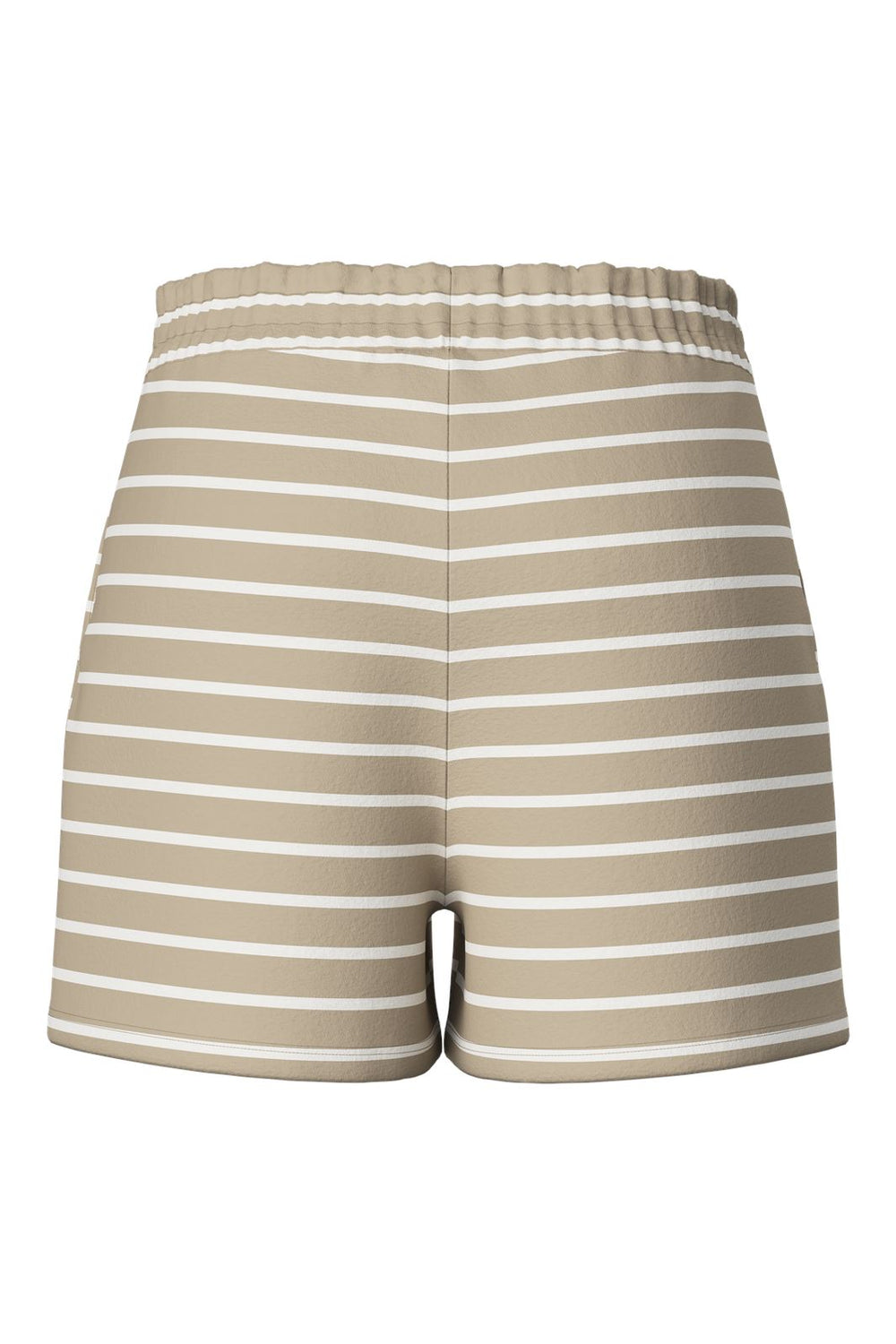 Pieces - Pcchilli Summer Shorts Stripe - 4642218 Crockery Cloud Dancer