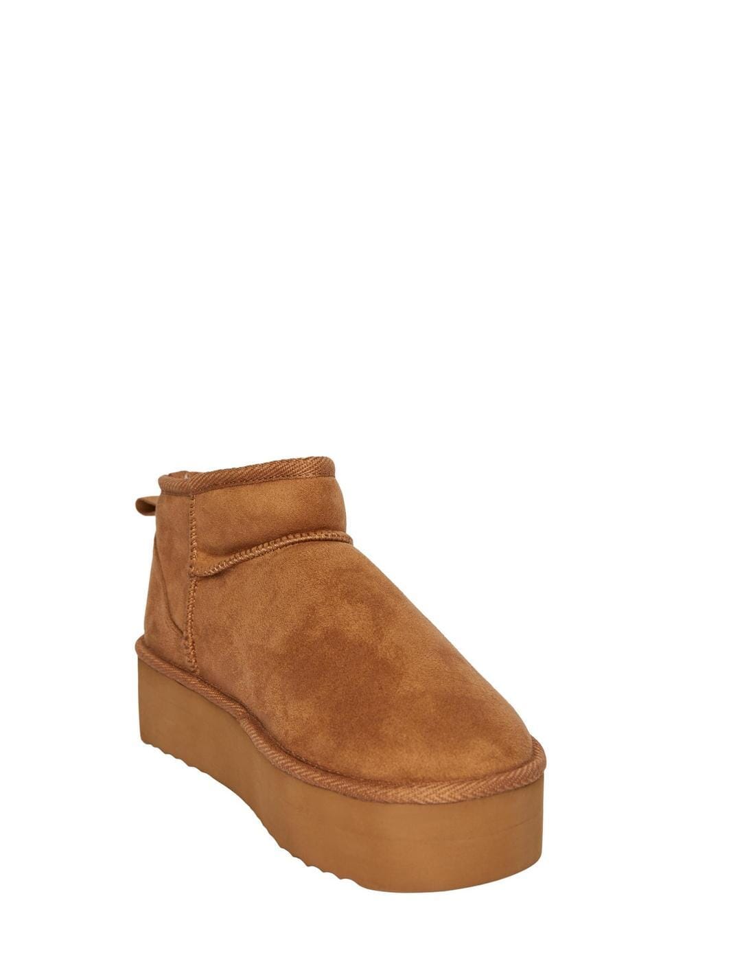 Pieces - Pcemma Plateau Warm Boot - 4377616 Almond Sko
