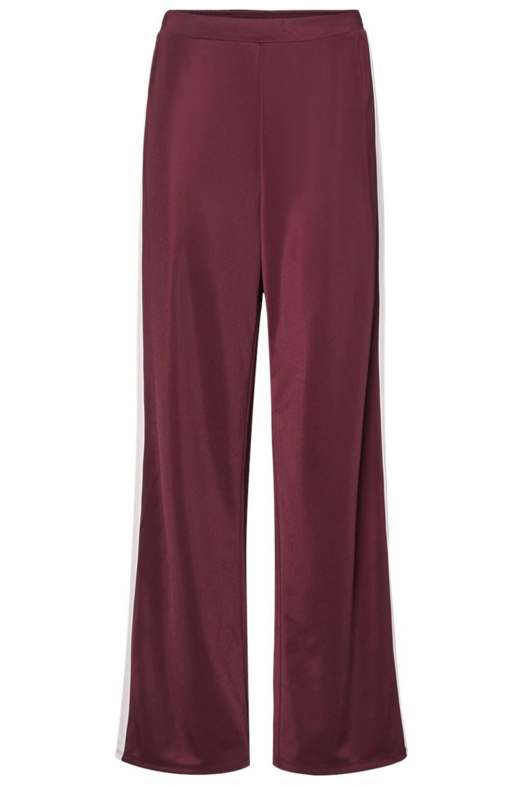 Pieces - Pcfelicia Wide Pant Fsy - 4747762 Tawny Port Pinkaboo/White Stripe Bukser