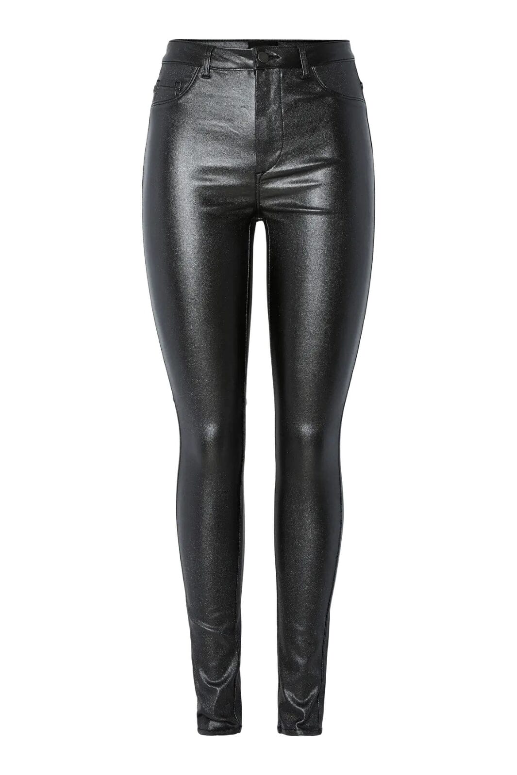 Pieces - Pchighskin Wear Glitter Jeggings - 4789721 Black Glitter