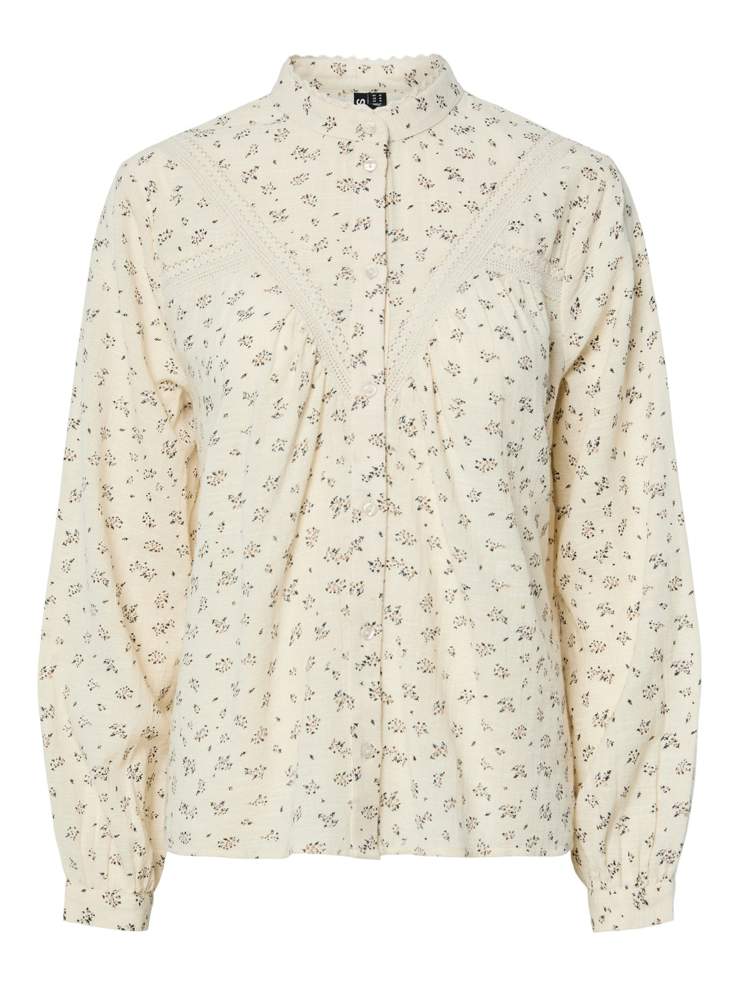 Pieces - Pcjollie Ls Shirt Mpa - 4837178 Birch Flower