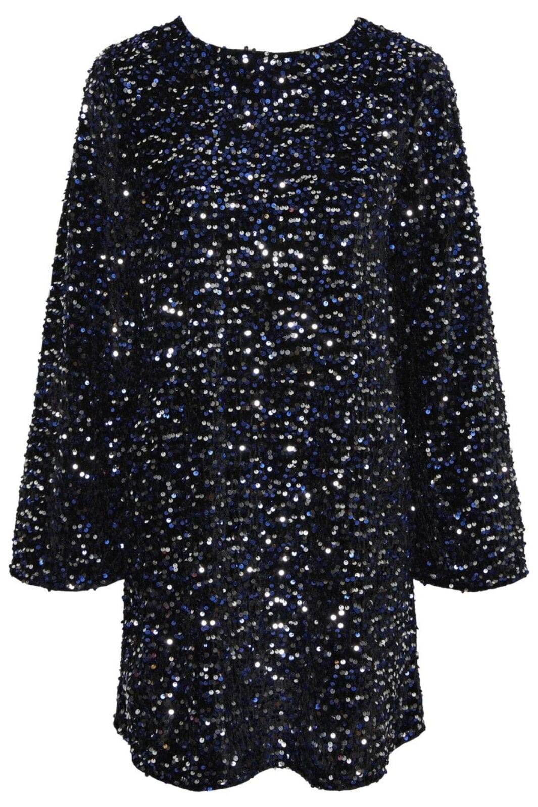 Pieces - Pckam Ls Deep Back Bow Dress - 4617671 Black Bellweather Sequins Kjoler