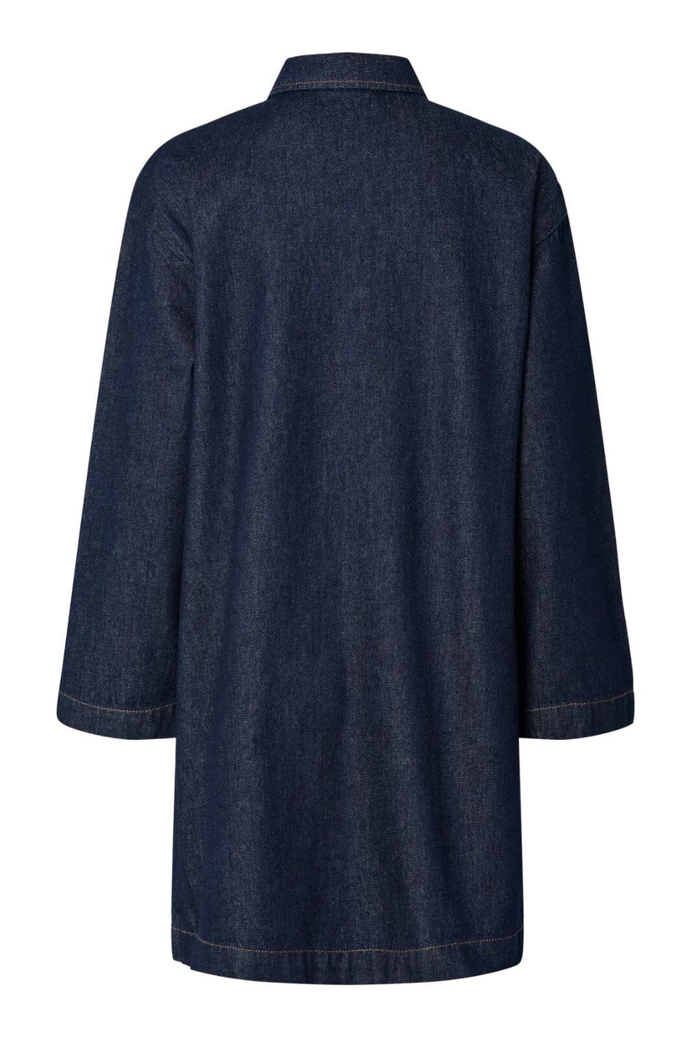 Pieces - Pckenya Ls A-Shape Denim Dress - 4806807 Dark Blue Denim Rinse