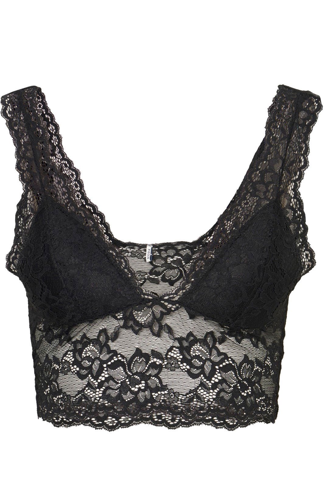 Pieces - PcLina Lace Bra - Black BH