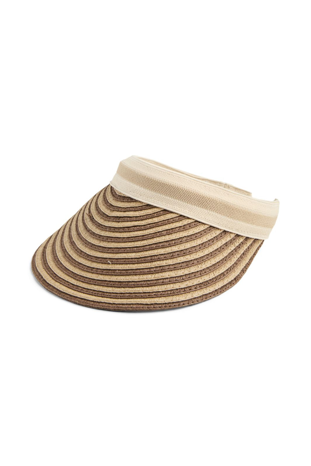Pieces - Pclinea Sun Hat Box - 4696382 Nature St2/Deep Mahogany