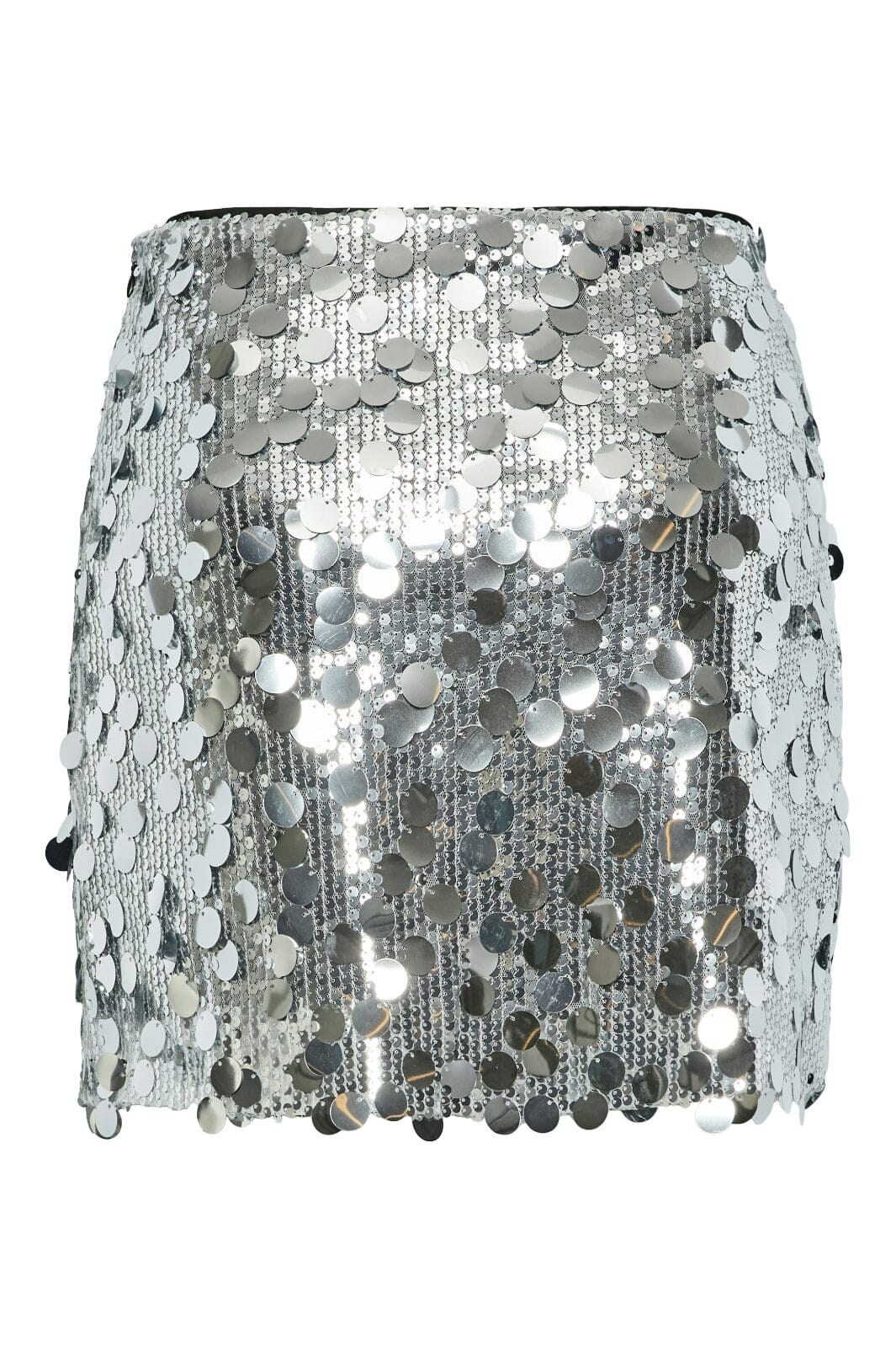 Pieces - Pcmalou Sequin Mini Skirt - 4845789 Silver Colour