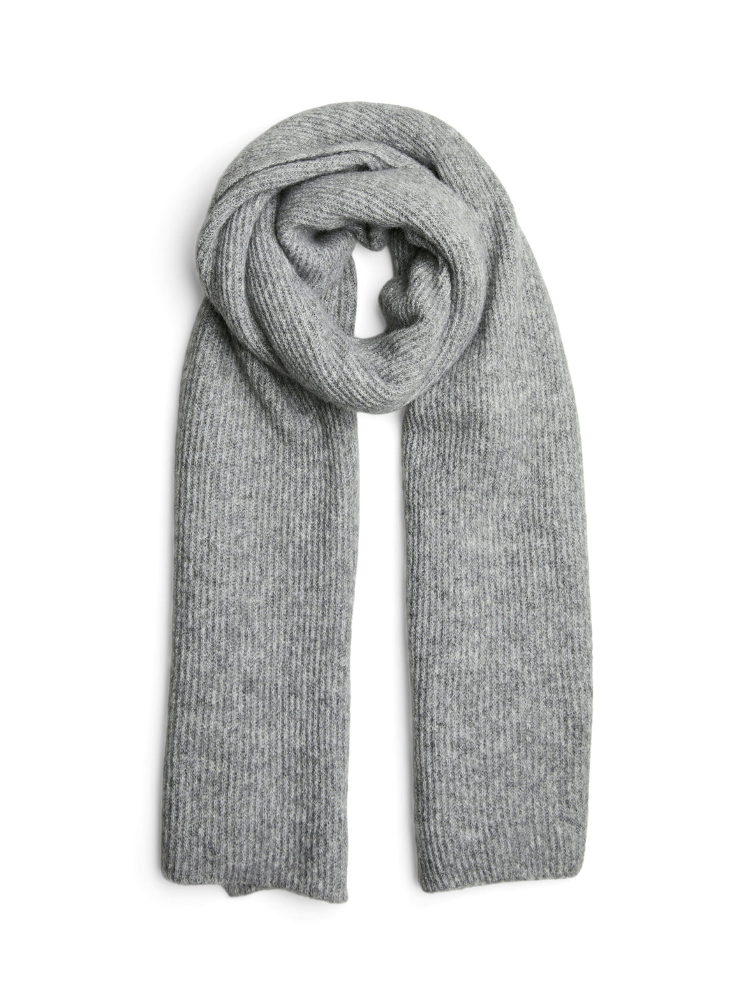 Pieces - Pcmoella Scarf - 4547301 Medium Grey Melange Tørklæder