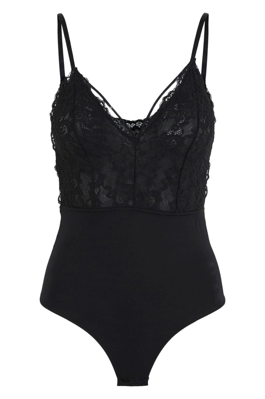 Pieces - Pcnichelle Sl Bodystocking Noos - Black Bodystockings