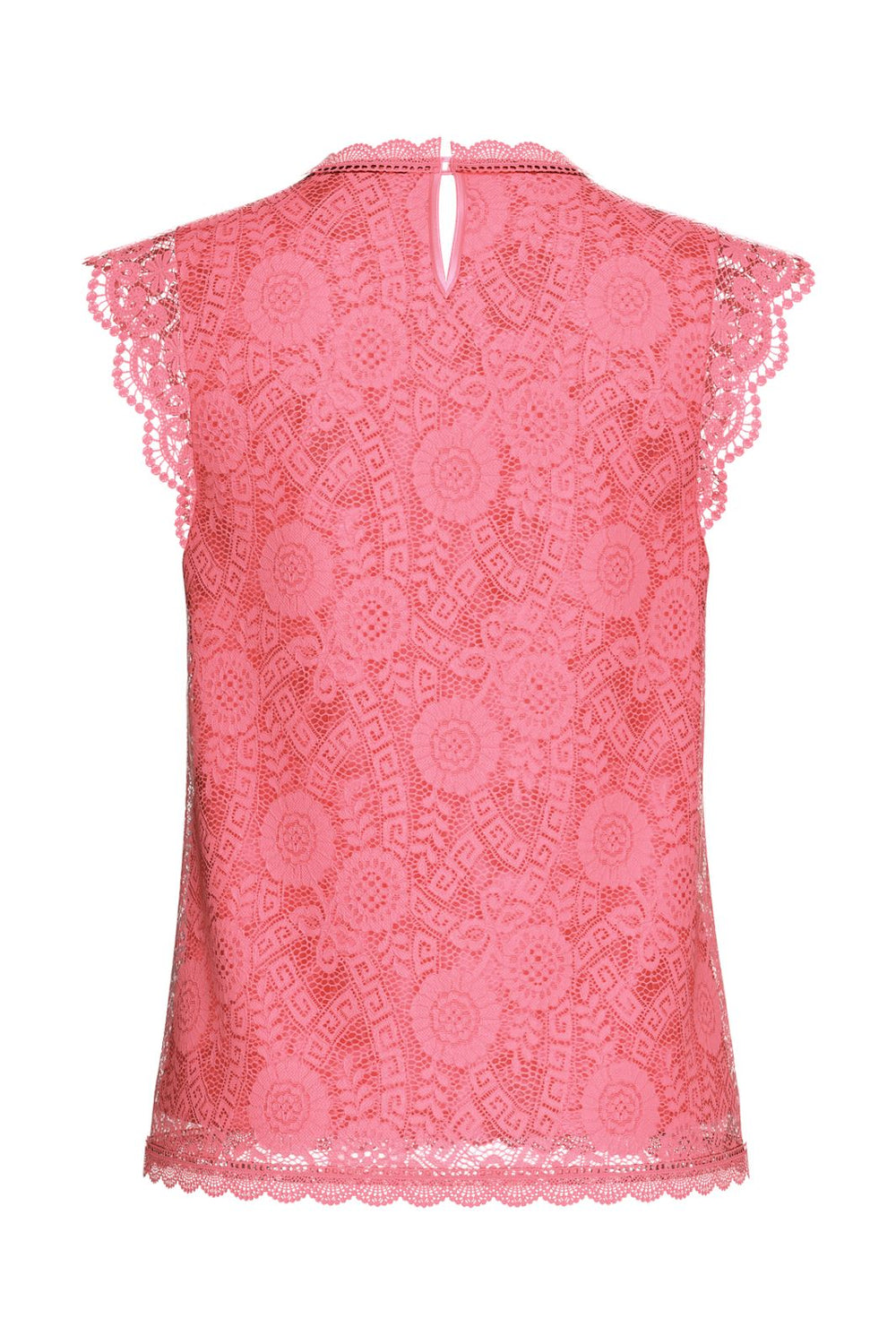 Pieces - Pcolline Sl Lace Top - 4661044 Pink Lemonade