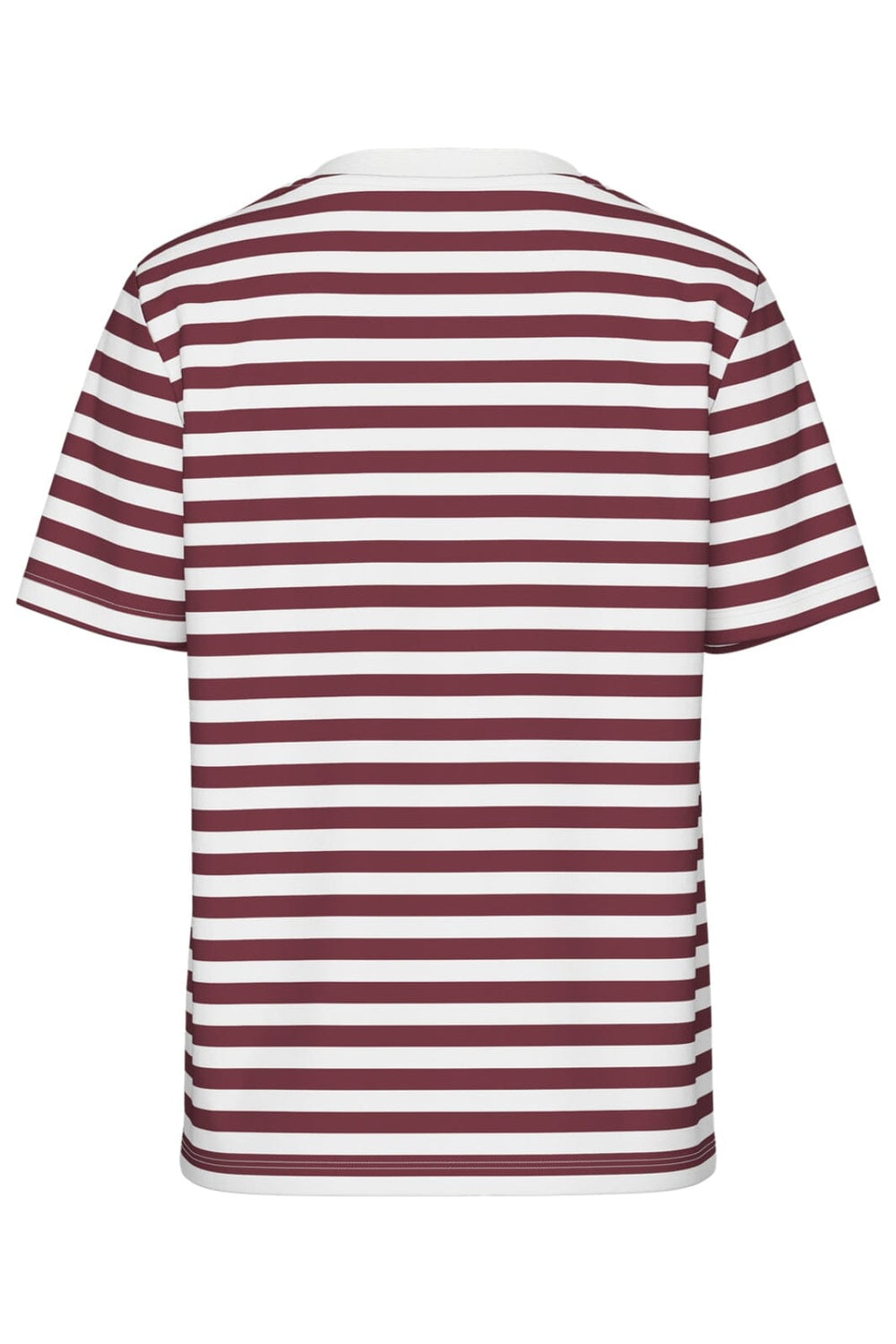 Pieces - Pcria Ss Tee Stripes - 4856960 Tawny Port Bright White T-shirts