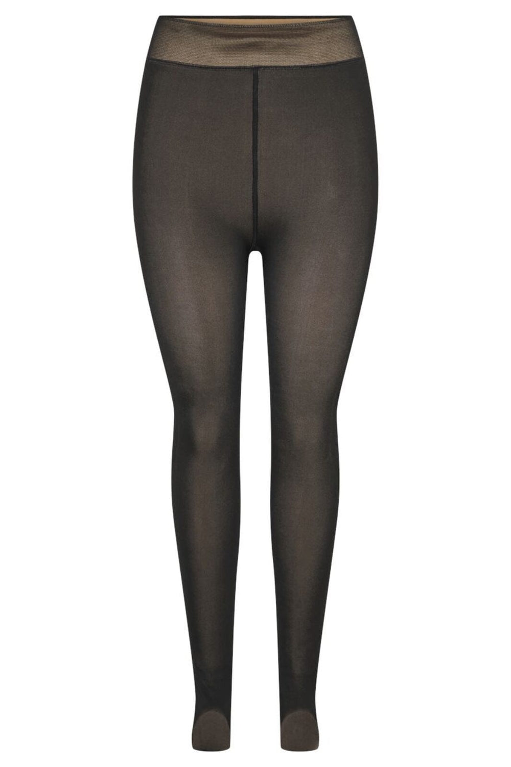 Pieces - Pcsophie Fleece Tights - 4546897 Black Nude Fleece Strømpebukser