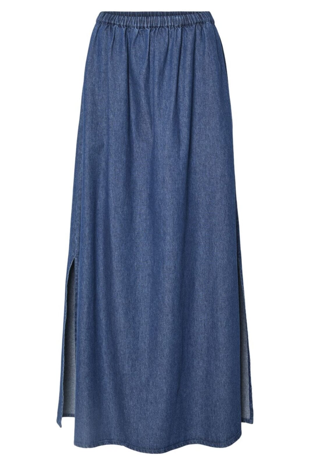 Pieces - Pctenim Maxi Skrit - 4755398 Medium Blue Denim Nederdele