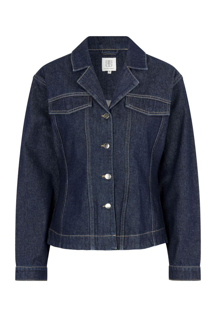 Second Female - Columbus Jacket - 5998 Dark blue denim Jakker