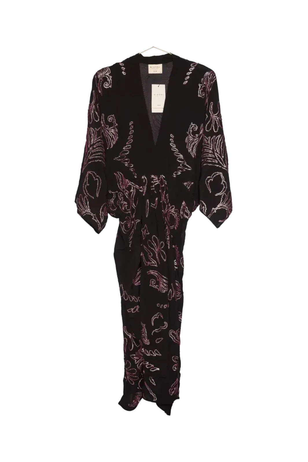 Sissel Edelbo - Juno SILK Dress Sparkling Black SE 1717-1 - Sparkling Black No. 137