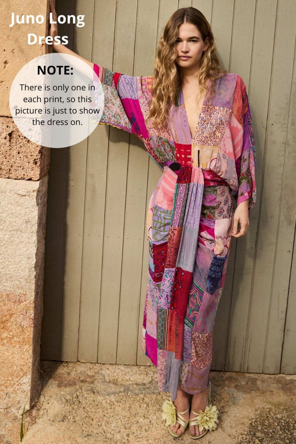 Sissel Edelbo - Juno SILK Patchwork Dress SE 1586-1 - No. 120 Kjoler