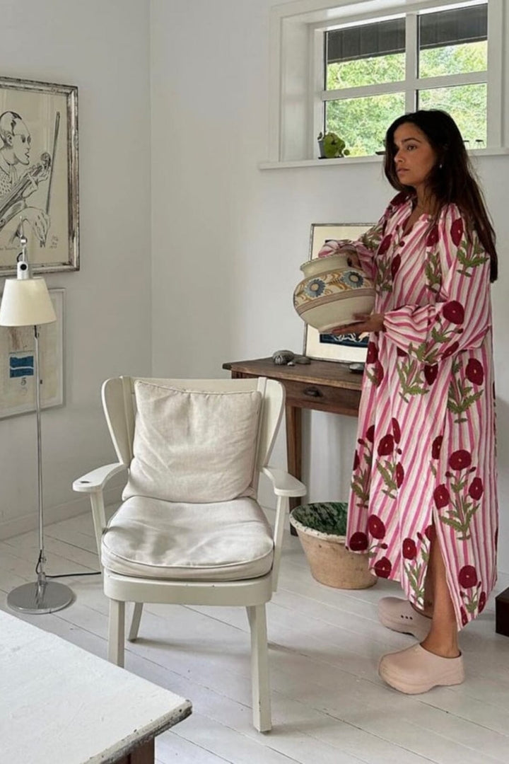 Sissel Edelbo - Lara Organic Cotton Dress SE 1010 - Poppy Rose Kjoler