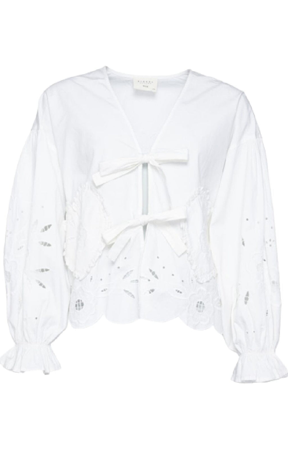 Sissel Edelbo - Maibritt Organic Cotton Top - Ecru. Bluser