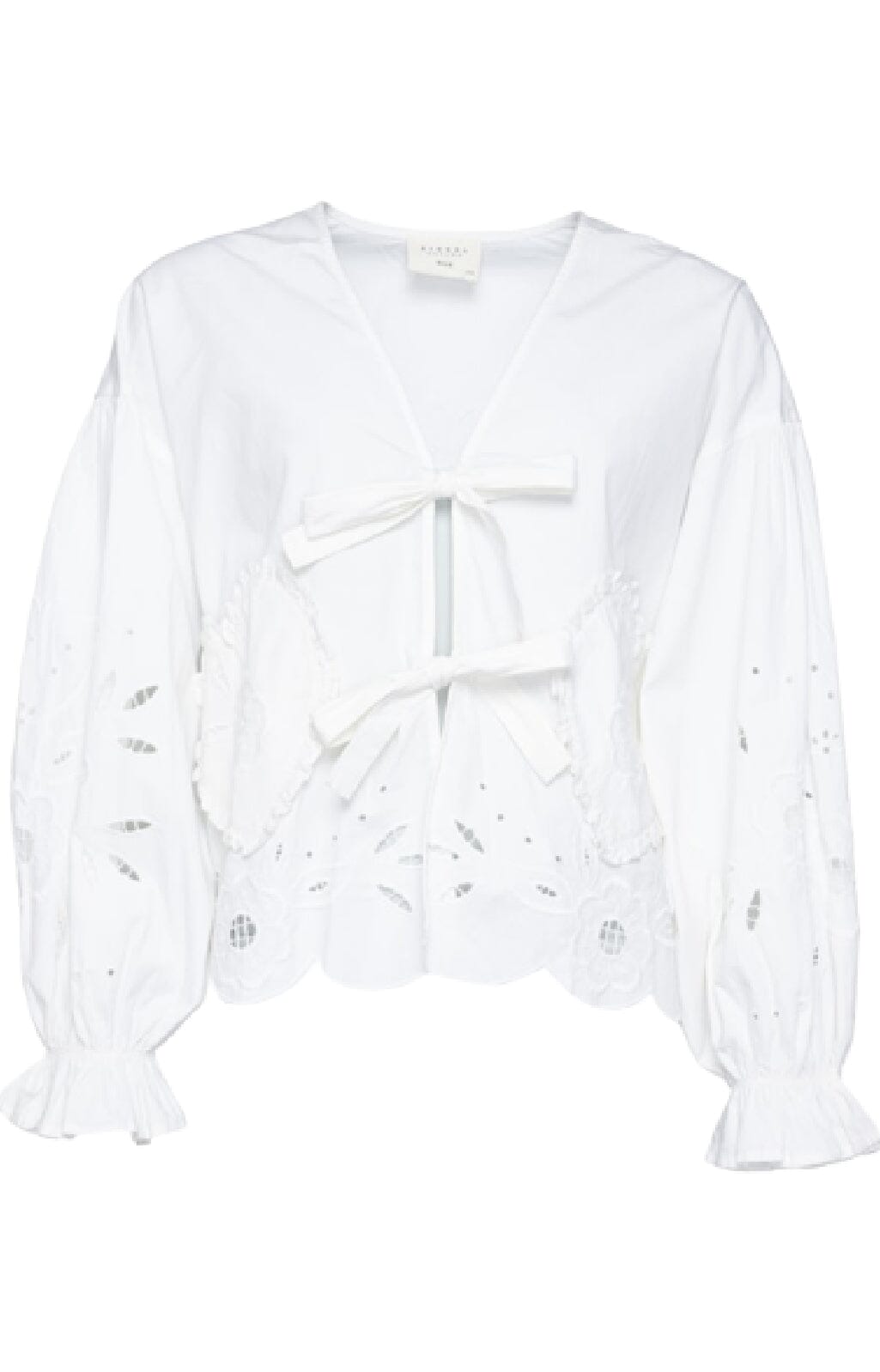 Sissel Edelbo - Maibritt Organic Cotton Top - Ecru. Bluser