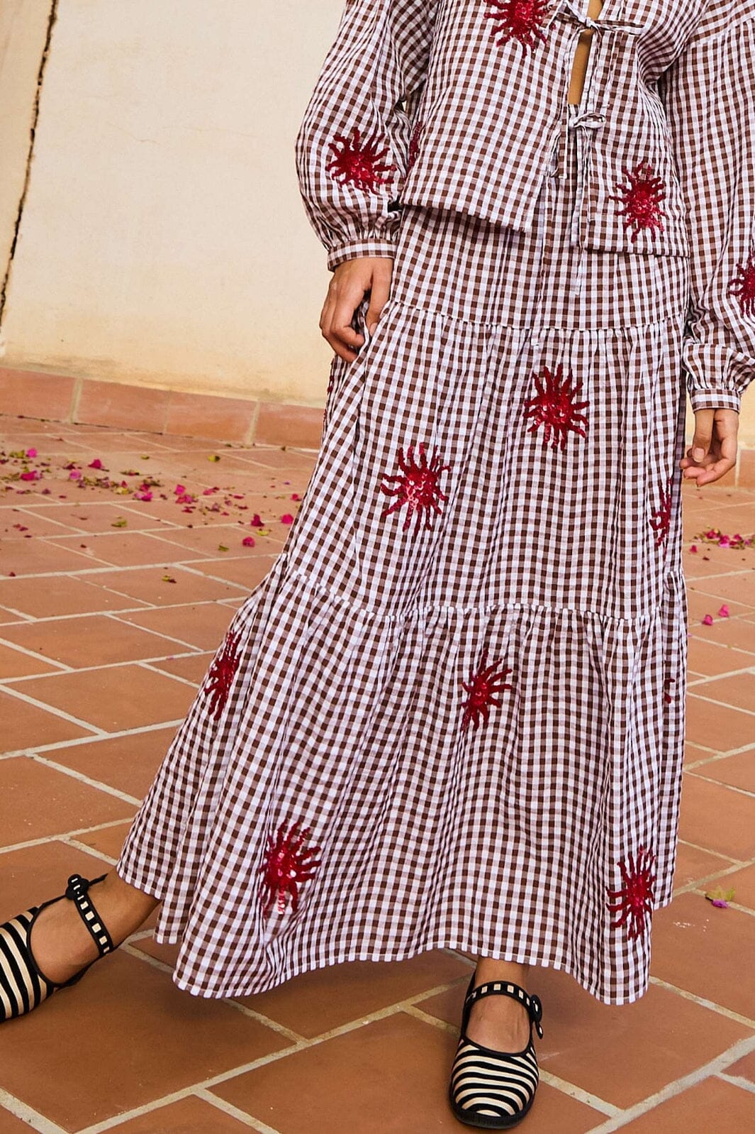 Sissel Edelbo - Nanette Skirt SE 1622 - Brown Checks