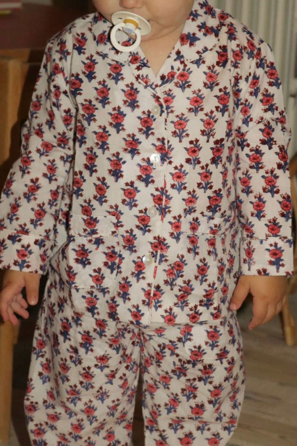 Sissel Edelbo - Nuit MINI Set SE 1362 - White Floral Nattøj