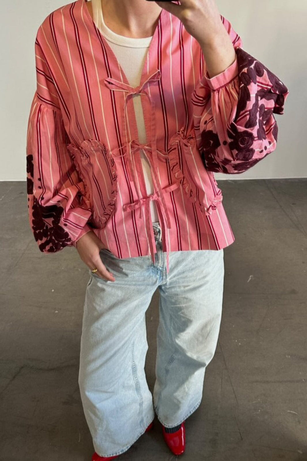 Sissel Edelbo x Molly&My - Molly Top SE 1651 - Geranium Stripes Bluser