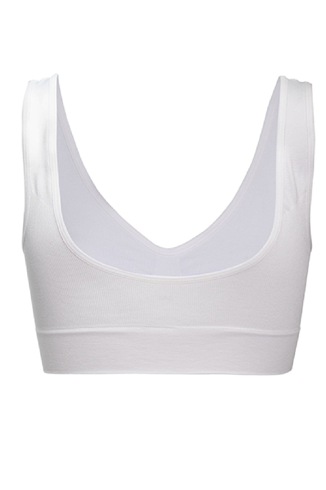 Soft basic - Haily Bra top wide strap 2 pak - white BH