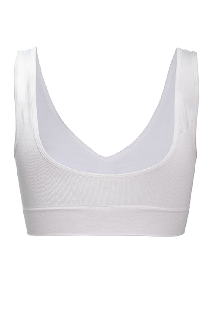 Soft basic - Haily Bra top wide strap 2 pak - white BH