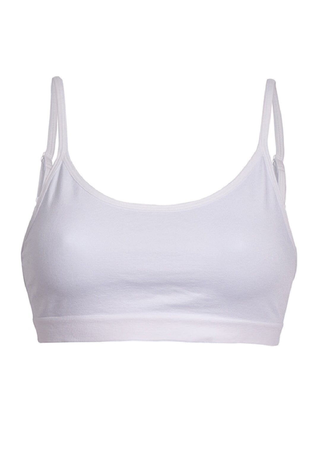 Soft basic - Soffi Bra top narrow strap 2 pak - white BH
