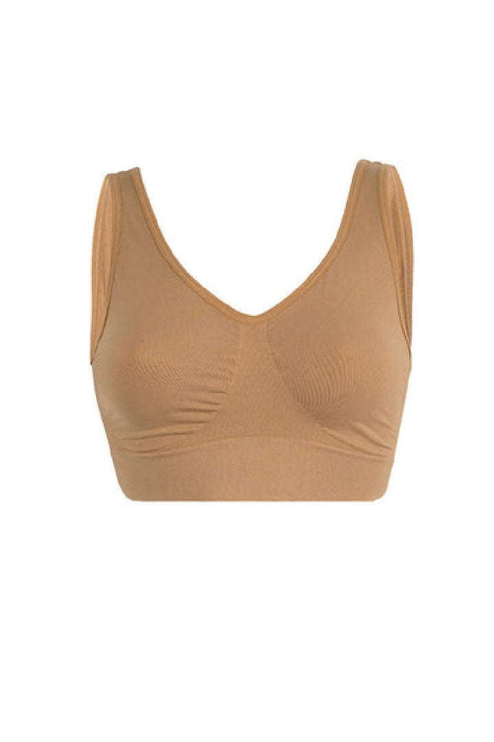 Soft basic - Soffi Bra top wide strap 2 pak - nude BH
