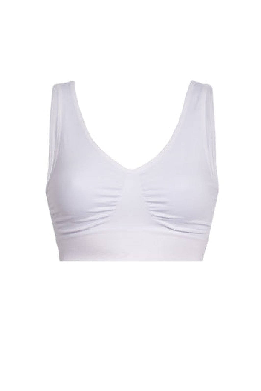 Soft basic - Soffi Bra top wide strap 2 pak - white BH