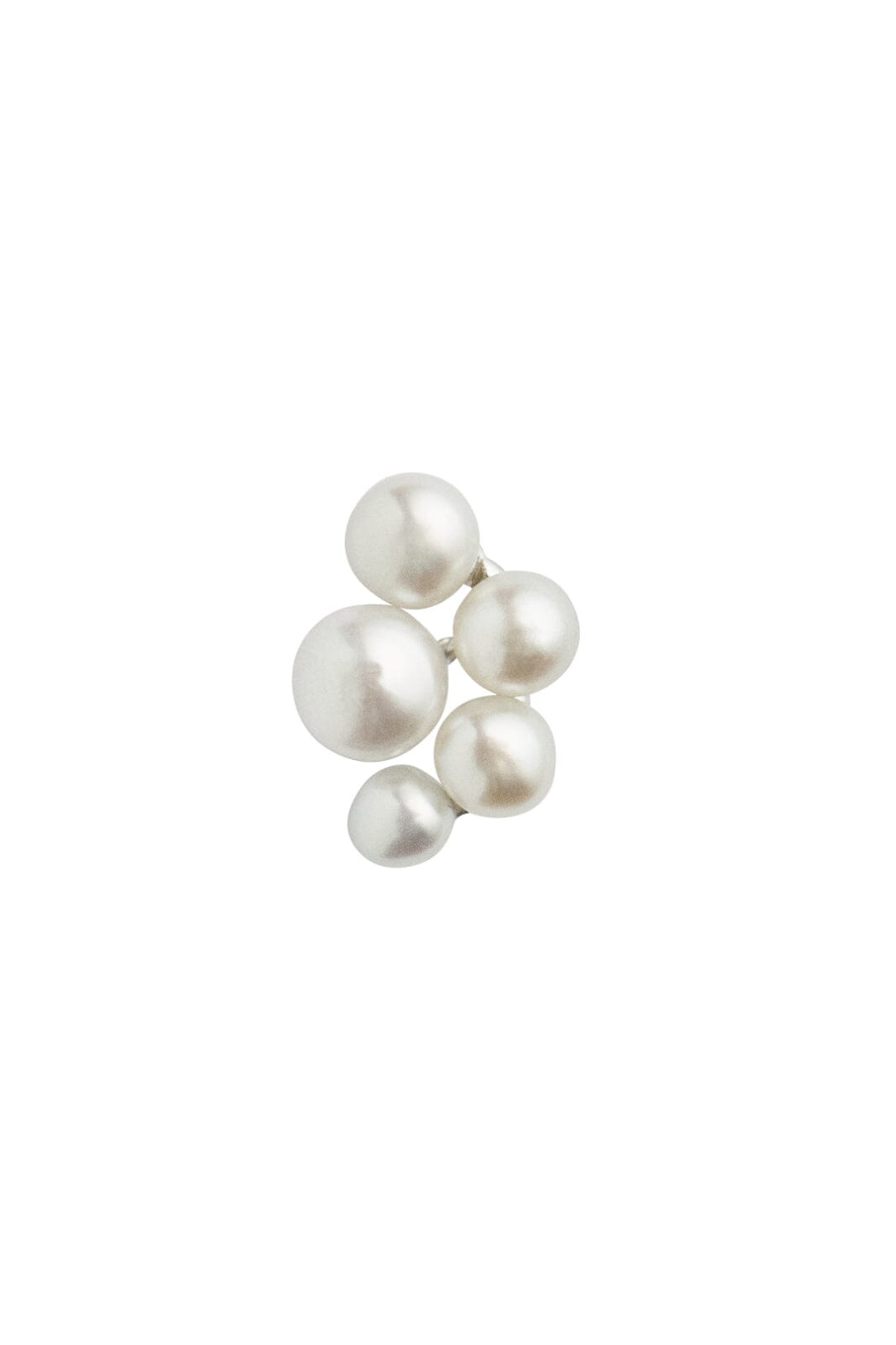 Stine A - Bloom Pearl Berries Earring Silver - Single - 1339-00-S Øreringe