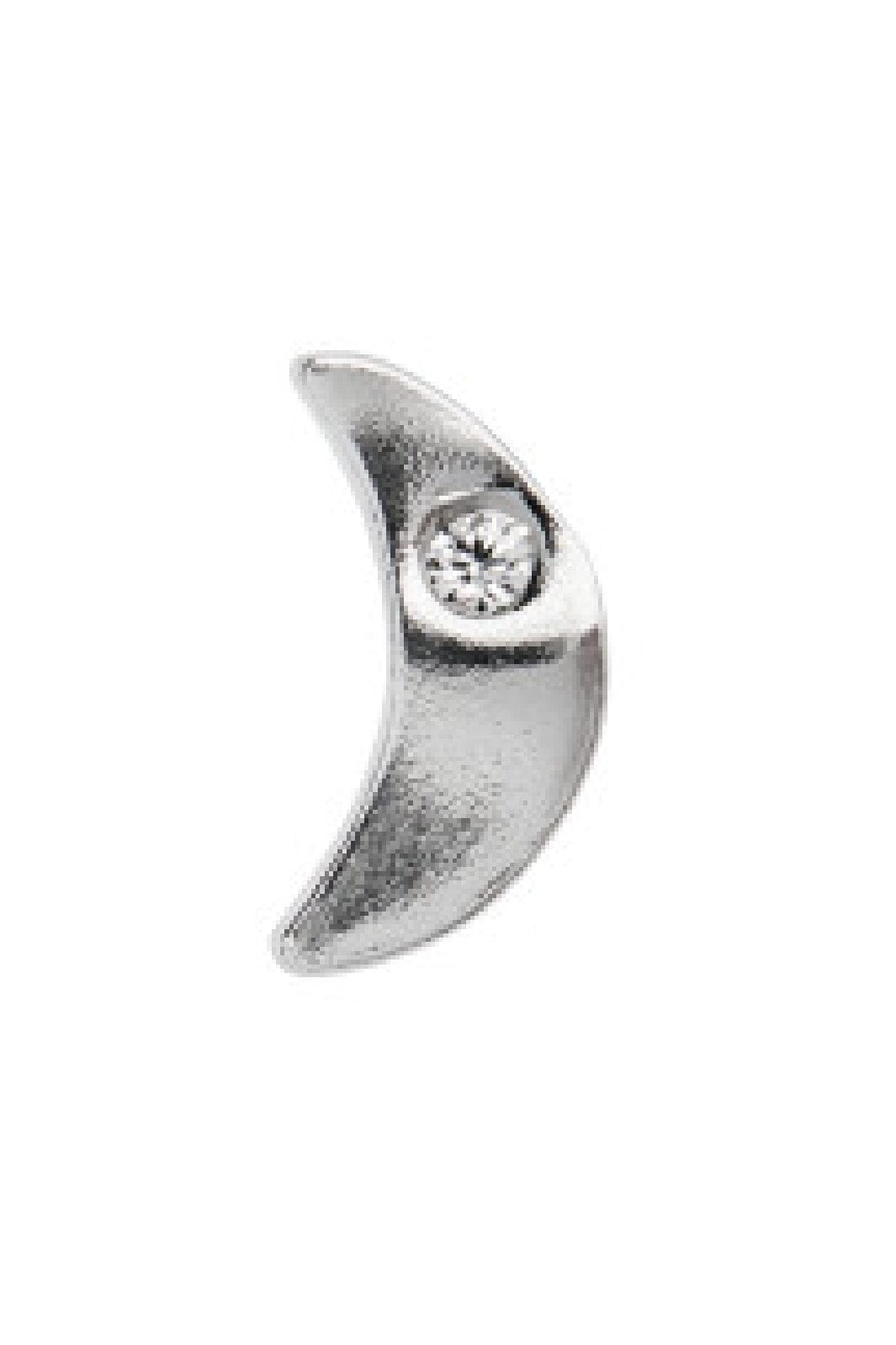 Stine A - Tout Petit Bella Moon Earring Silver - 1280-00-S Øreringe