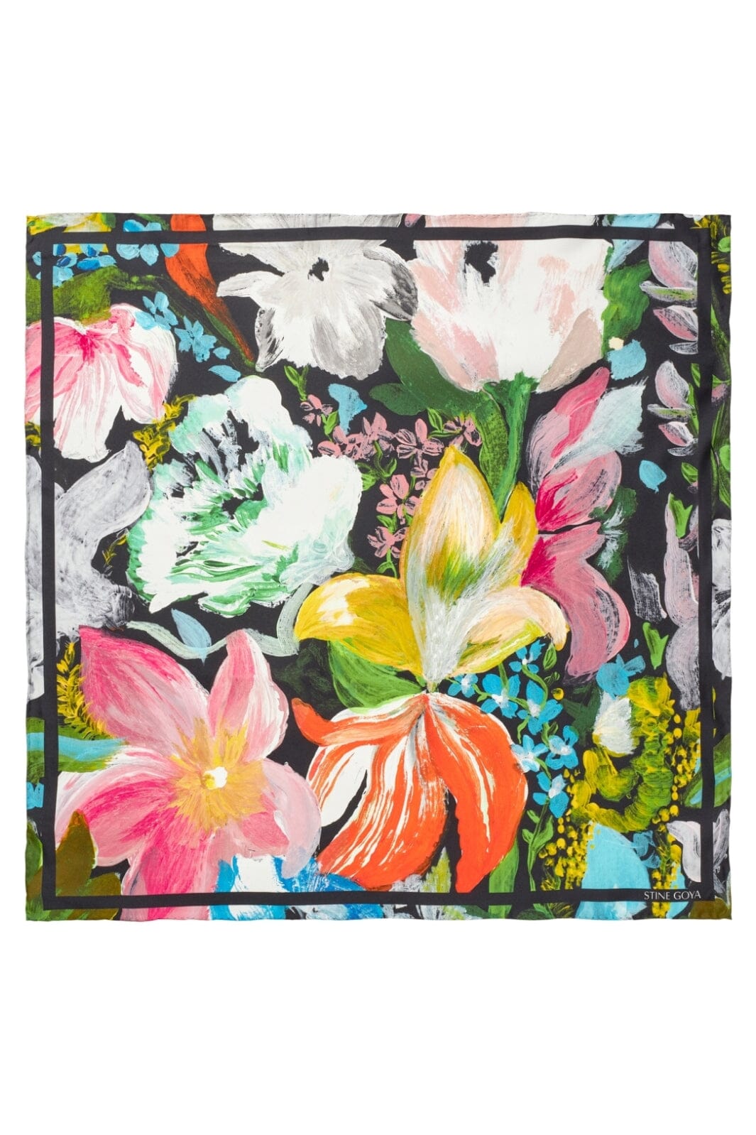 Stine Goya - 2287 Silk Scarves, Small Scarfsg-aw25-a010-2287 - Flowers Under The Sun