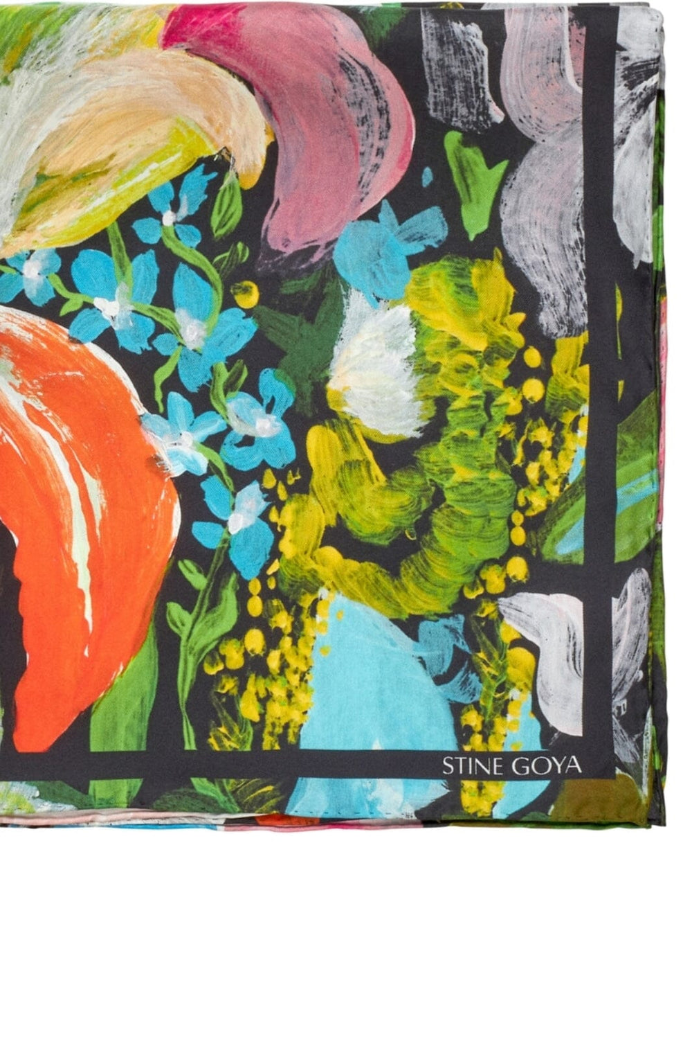 Stine Goya - 2287 Silk Scarves, Small Scarfsg-aw25-a010-2287 - Flowers Under The Sun