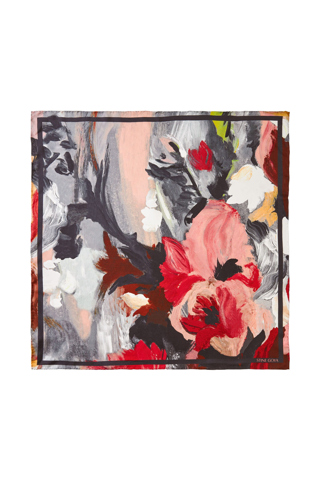 Stine Goya - 2287 Silk Scarves, Small Scarfsg-ps26-a010-2287 - My Garden Tørklæder