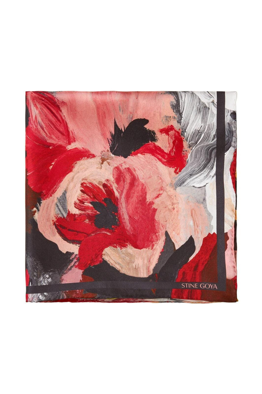 Stine Goya - 2287 Silk Scarves, Small Scarfsg-ps26-a010-2287 - My Garden Tørklæder