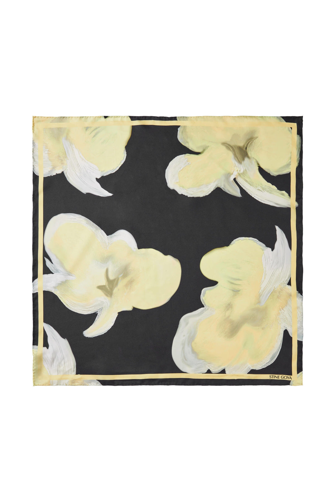 Stine Goya - 2287 Silk Scarves, Small Scarfsg-ps26-a010-2287 - Yellow Petunias Tørklæder