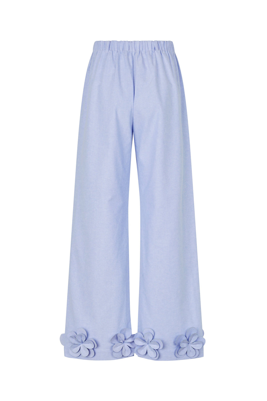 Stine Goya - 2464 Floral Shirting, Floral Elasticated Long Pantssg-ps26-p109-2464 - Brunnera Blue Bukser