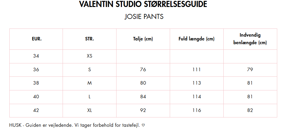 Valentin Studio - Josie Pants - Ivory Bukser
