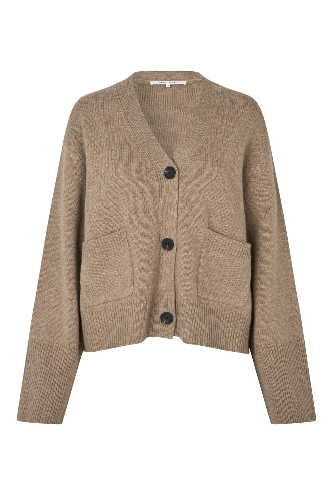 Second Female - Alpha Knit Cardigan 59473 - 6007 Camel melange