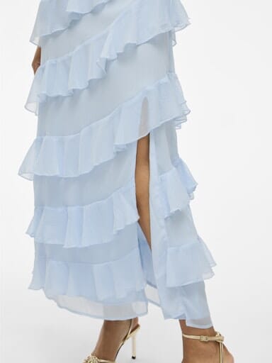 Vila - Viluna Strap Ankle Dress/Ka - 4970430 Cashmere Blue Kjoler