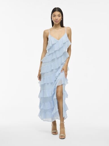 Vila - Viluna Strap Ankle Dress/Ka - 4970430 Cashmere Blue Kjoler