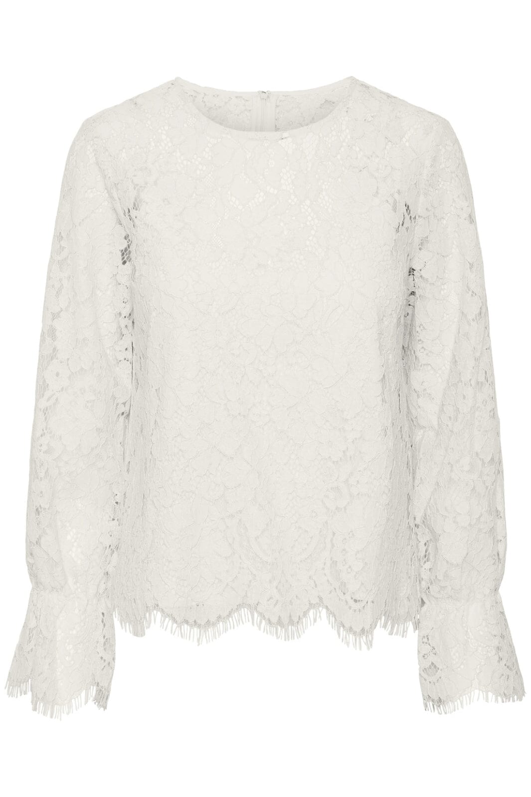 Y.A.S - Yasperla Ls Lace Top - 4422848 Whitecap Gray Bluser