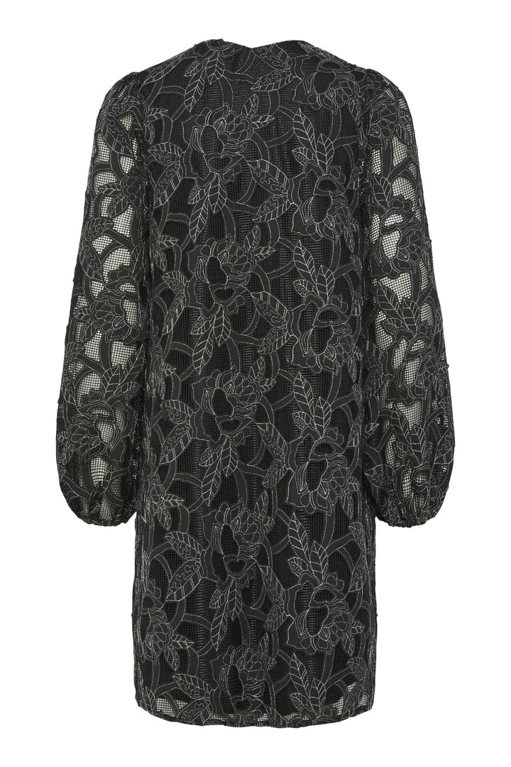 Y.A.S - Yassigga Ls Dress - 4624104 Black Silver Stitch Kjoler