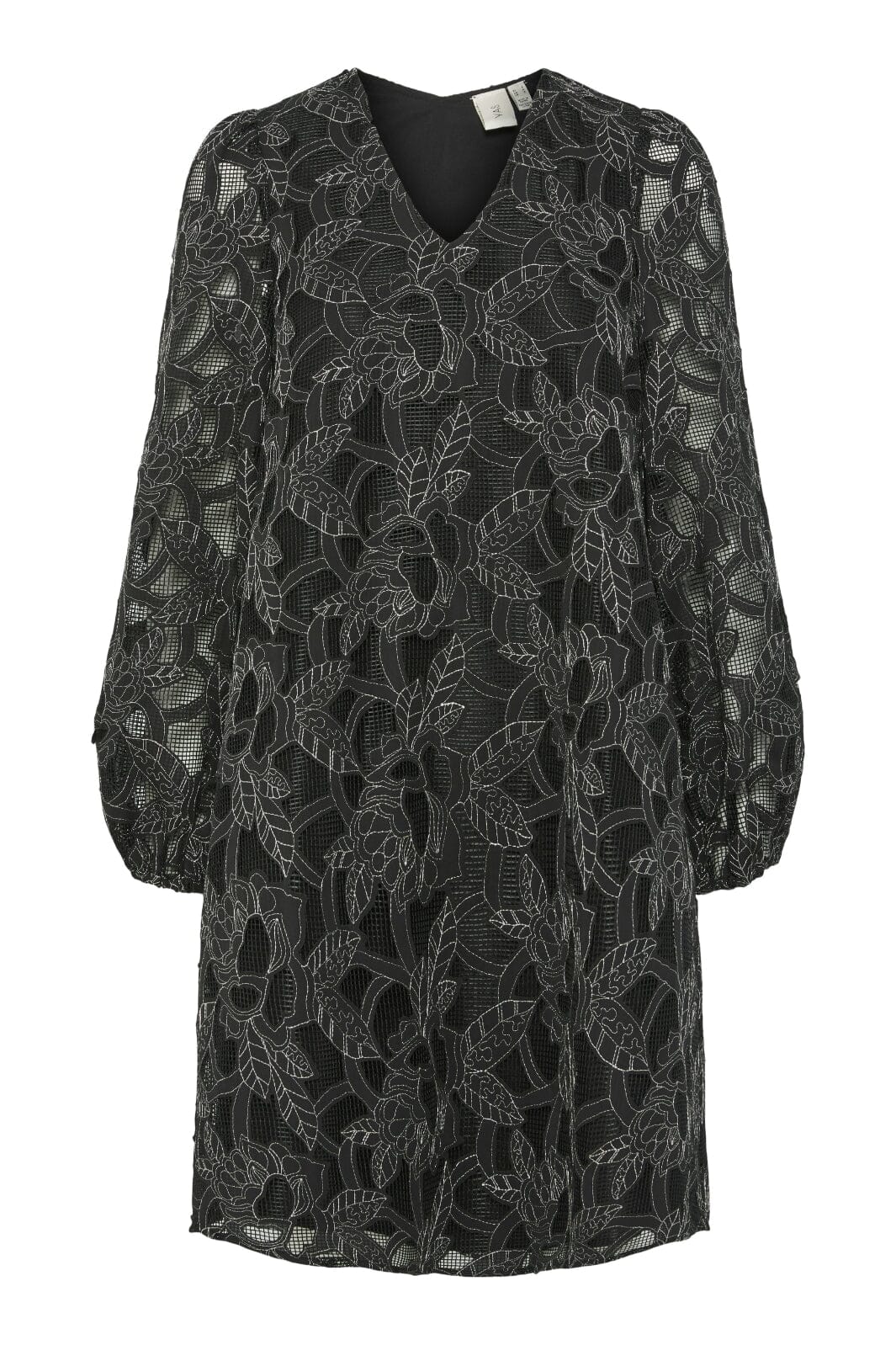 Y.A.S - Yassigga Ls Dress - 4624104 Black Silver Stitch Kjoler
