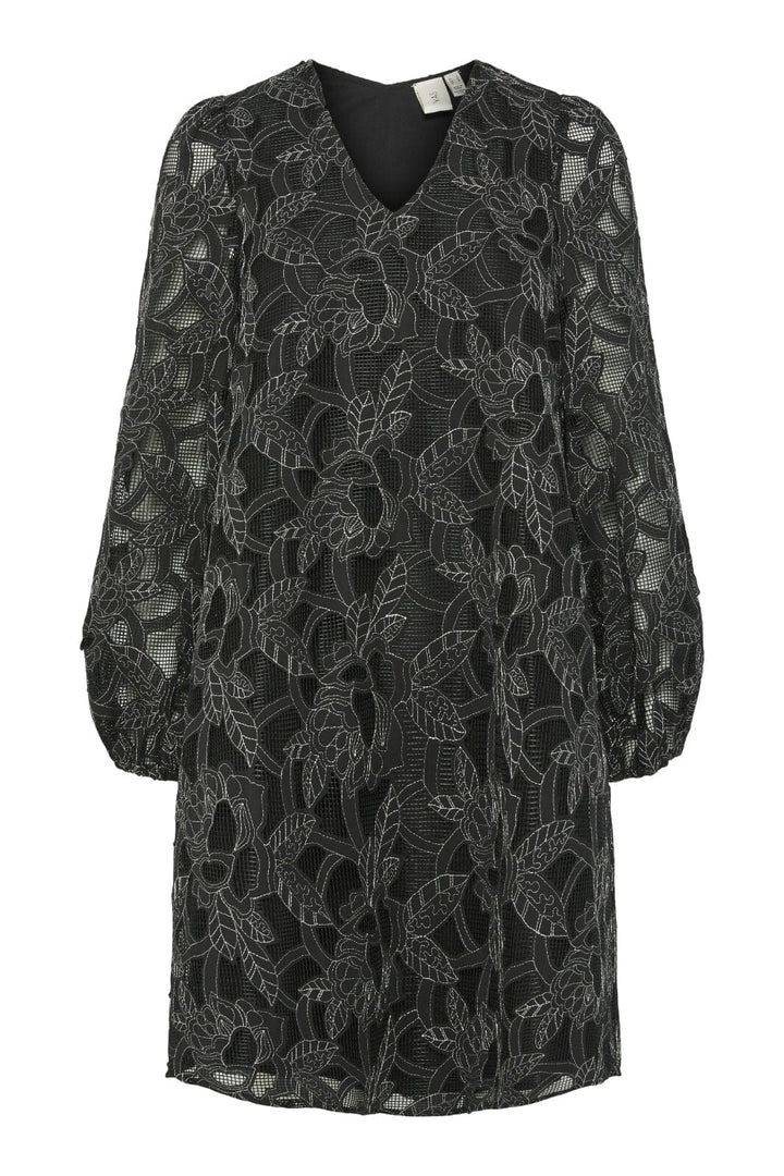 Y.A.S - Yassigga Ls Dress - 4624104 Black Silver Stitch Kjoler